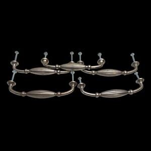 Lot of 5 Top Knobs Tuscany D Pull Pewter Antique 5” Cabinet Hardware Handle